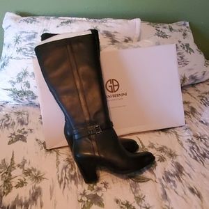 Gianni Bernini Memory Form Black Boots